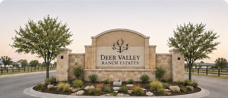 Community entrance monument sign